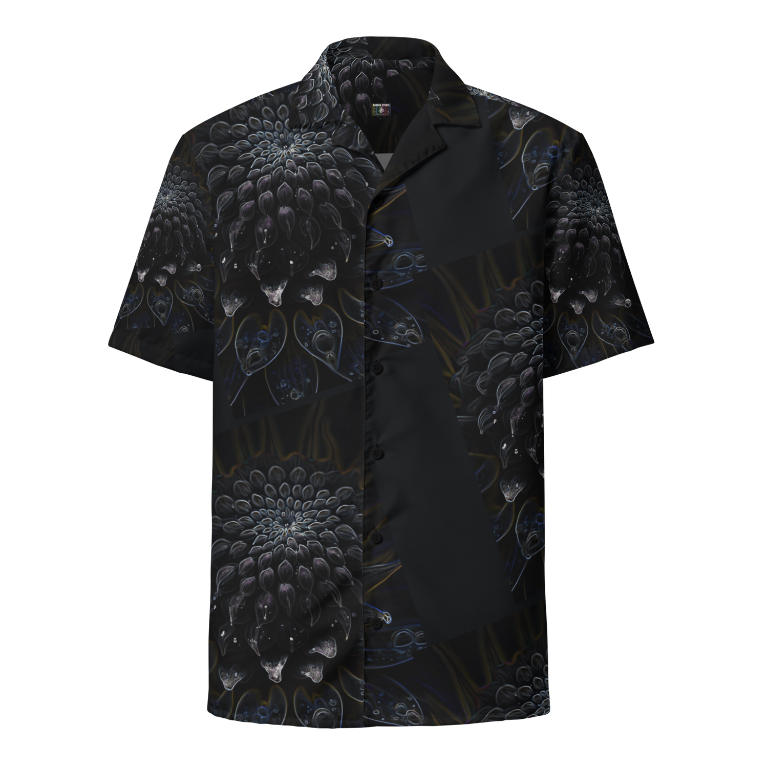 Unisex button shirt - Black Dahlia Drama