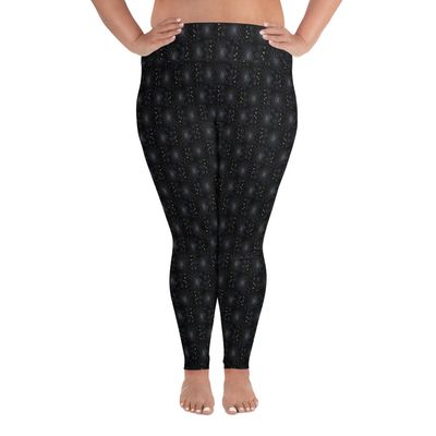 Unisex Leggings (plus size) - Black Dahlia Drama