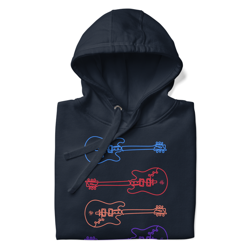 Unisex Hoodie - Studio Guitar - Multi-Color