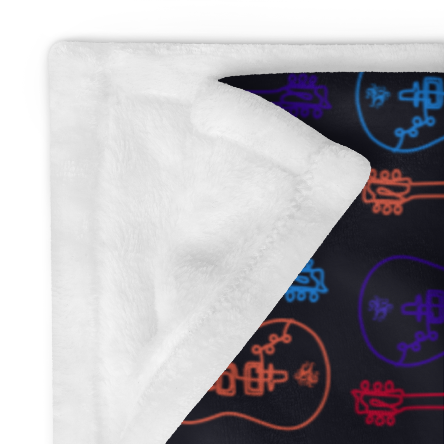 Throw Blanket - Studio Guitar - Multi-Color