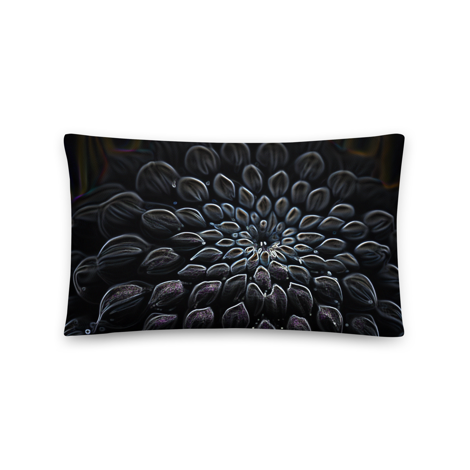 Throw Pillow (with filling) - Black Dahlia Drama