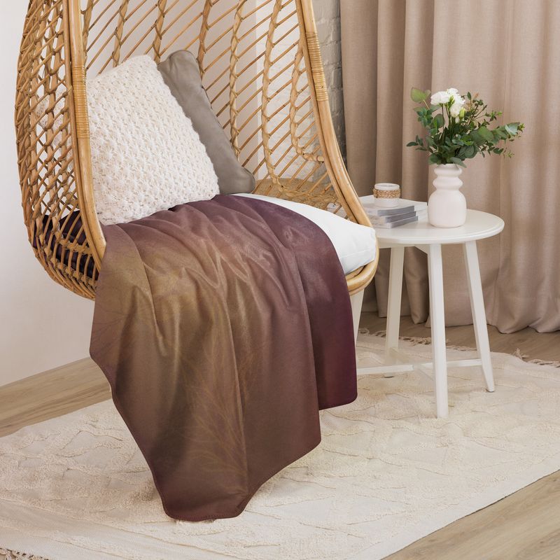 Sherpa Throw Blanket - Peachy Keen Peonies