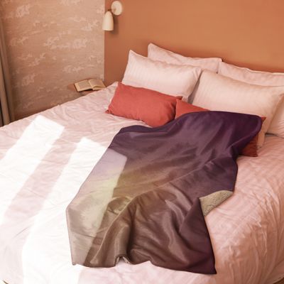 Sherpa Throw Blanket - Peachy Keen Peonies