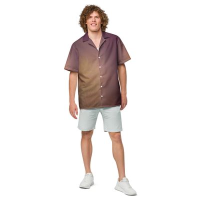 Unisex button shirt - Peachy Keen Peonies