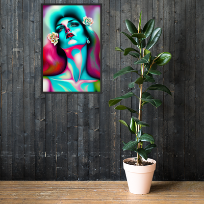 Framed Wall Art - Brushstrokes of Resilience - Words Hurt