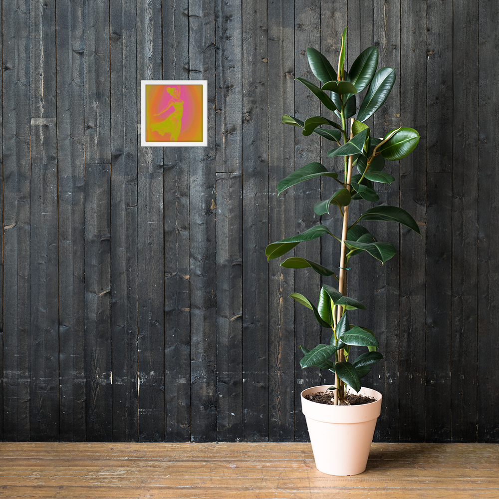 Framed Wall Art - Her Dance Neon