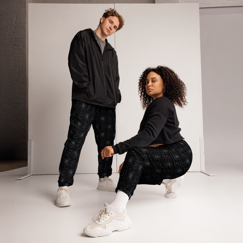 Unisex track pants - Black Dahlia Drama