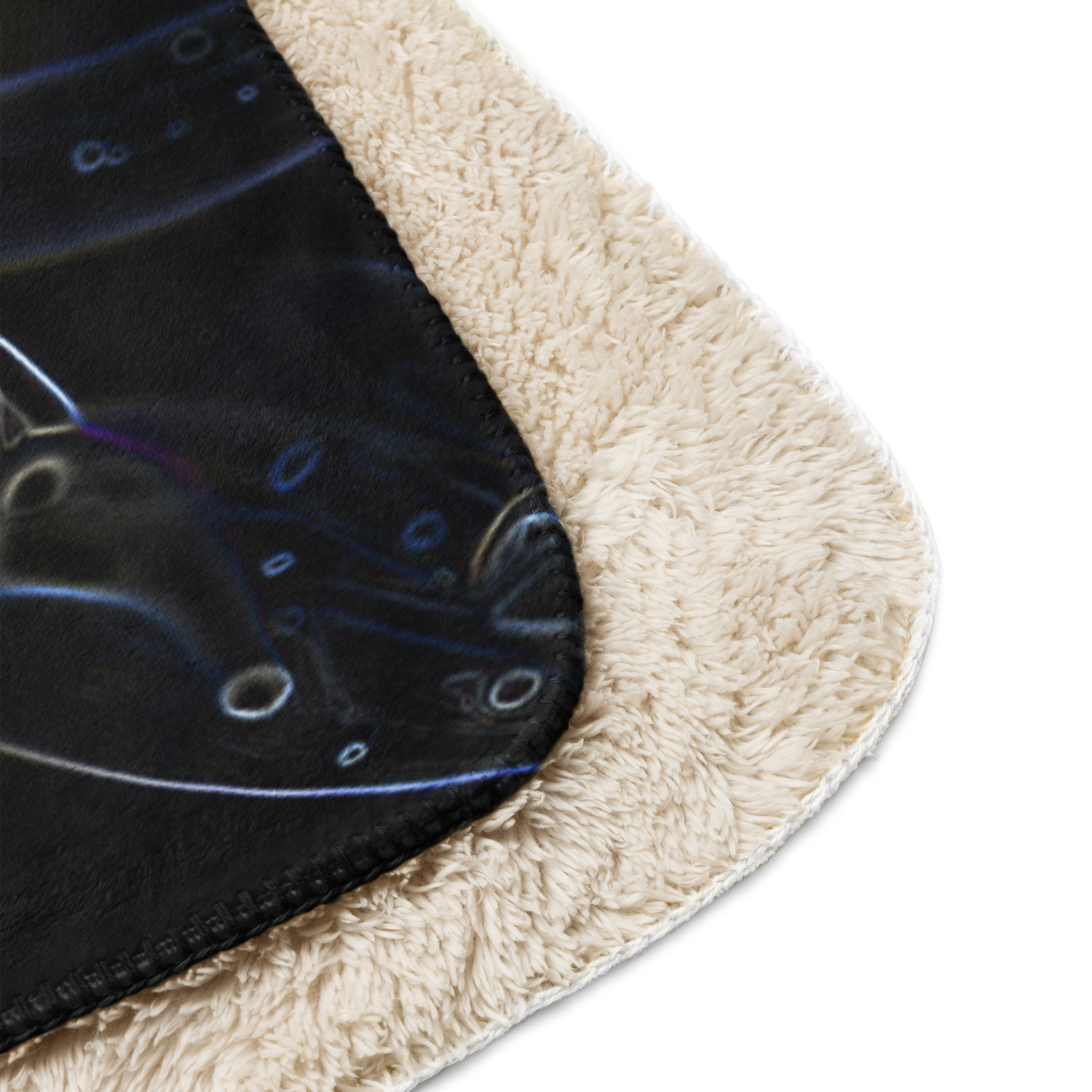 Sherpa Throw Blanket - Black Dahlia Drama