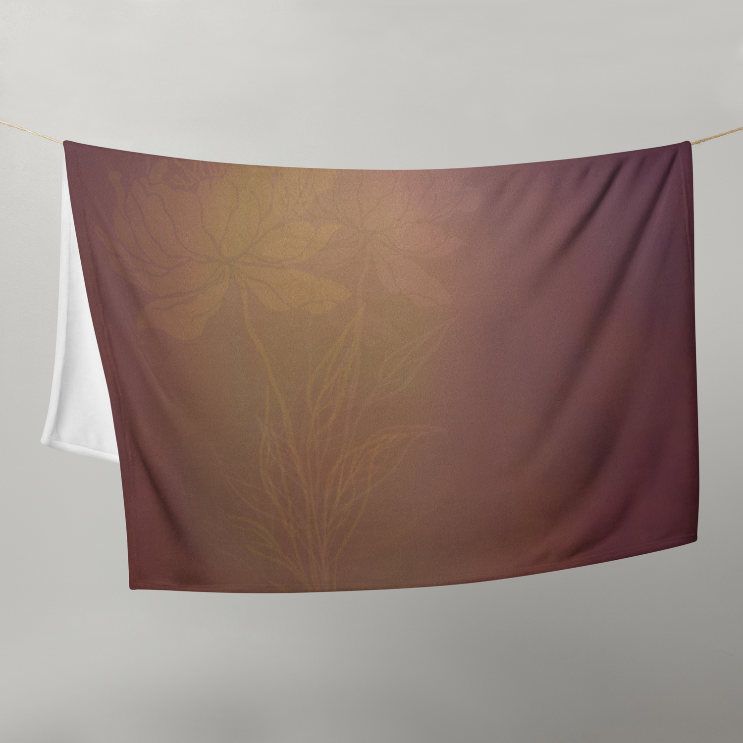 Throw Blanket - Peachy Keen Peonies