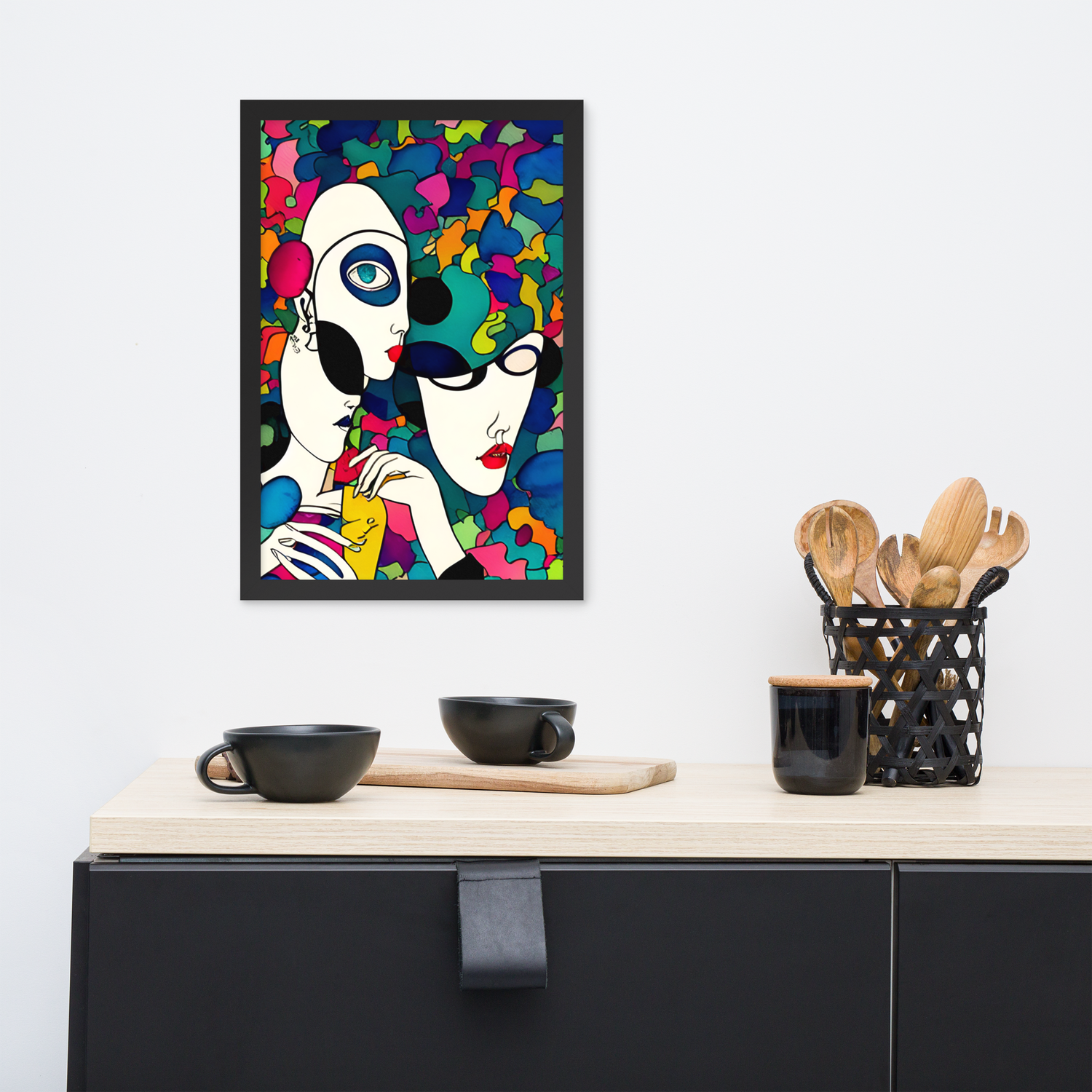 Framed Wall Art - Facial Mask