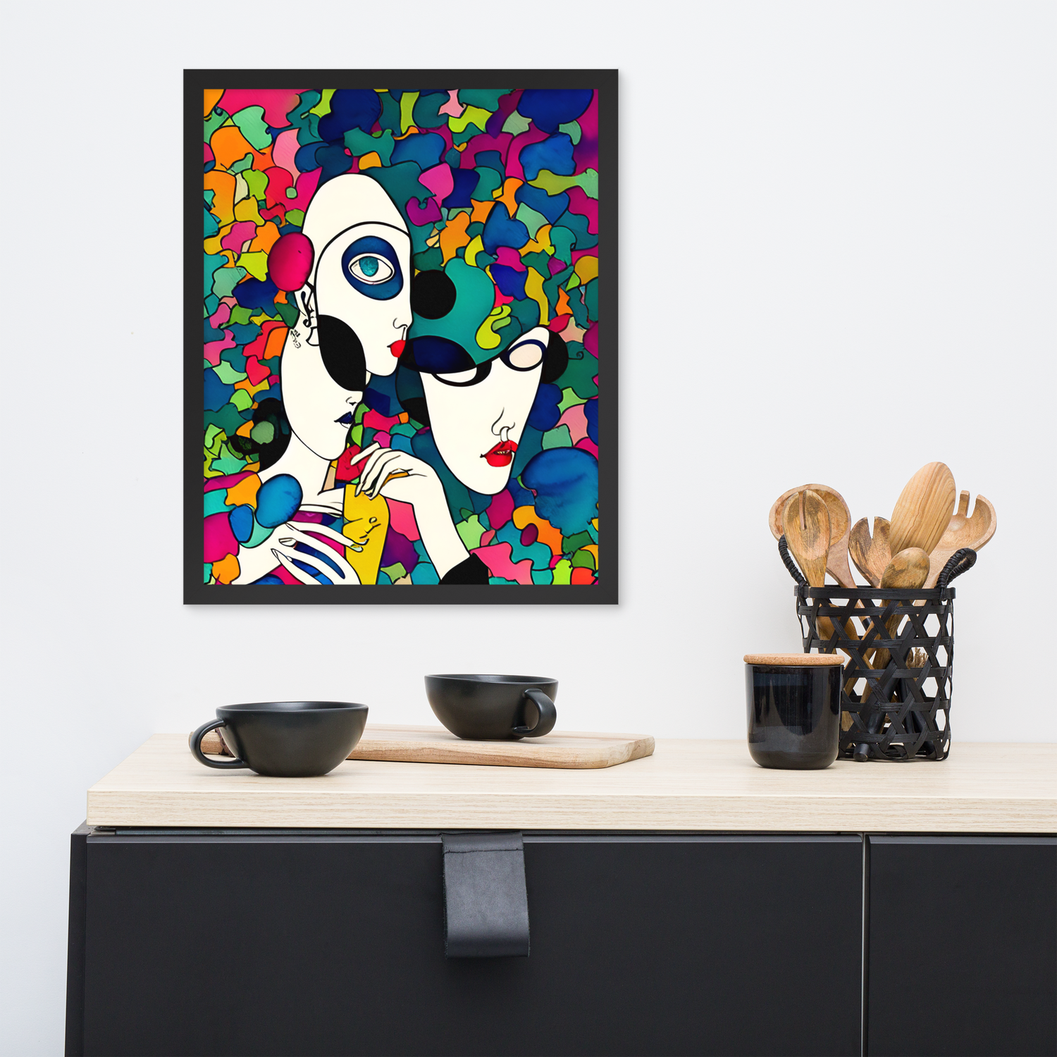 Framed Wall Art - Facial Mask