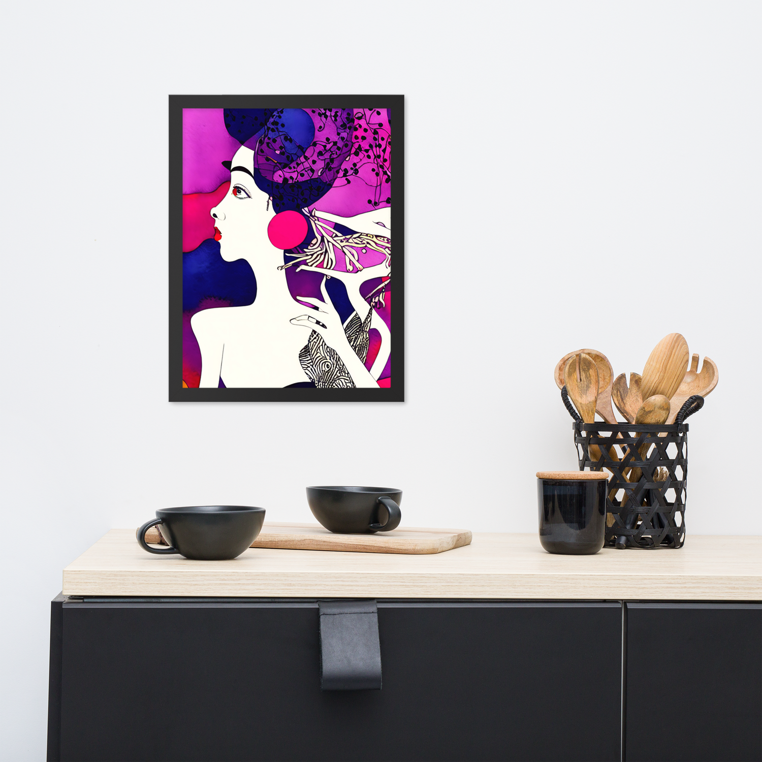 Framed Wall Art - Facial Space