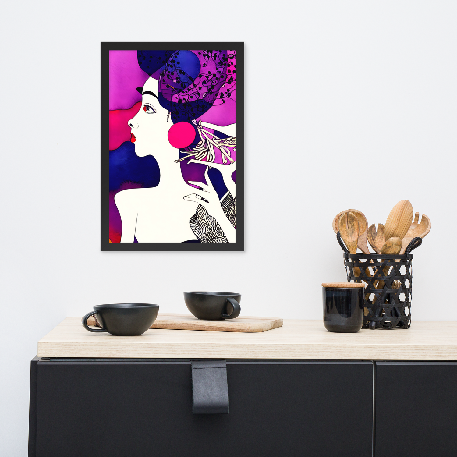 Framed Wall Art - Facial Space