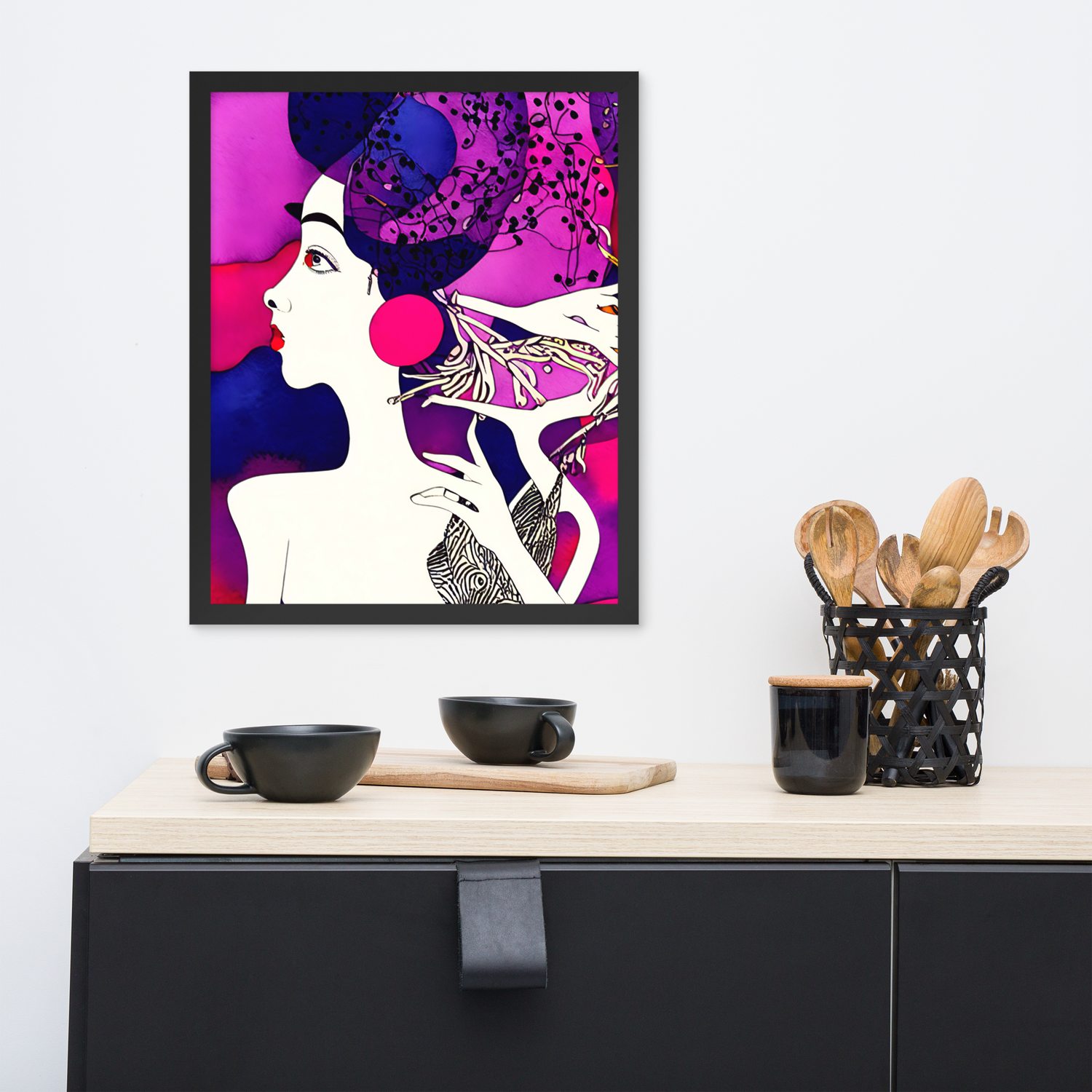 Framed Wall Art - Facial Space