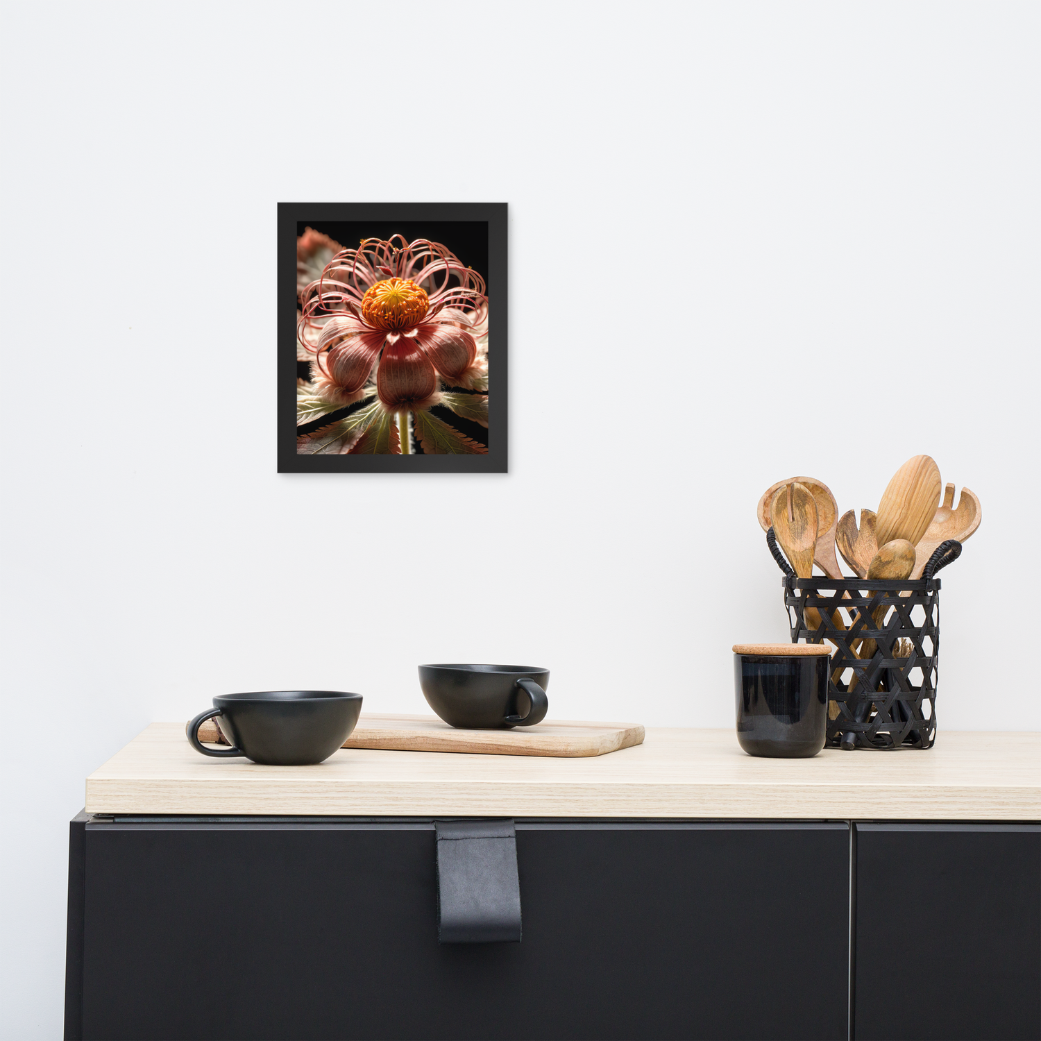 Framed Wall Art - Prairie Smoke Flower