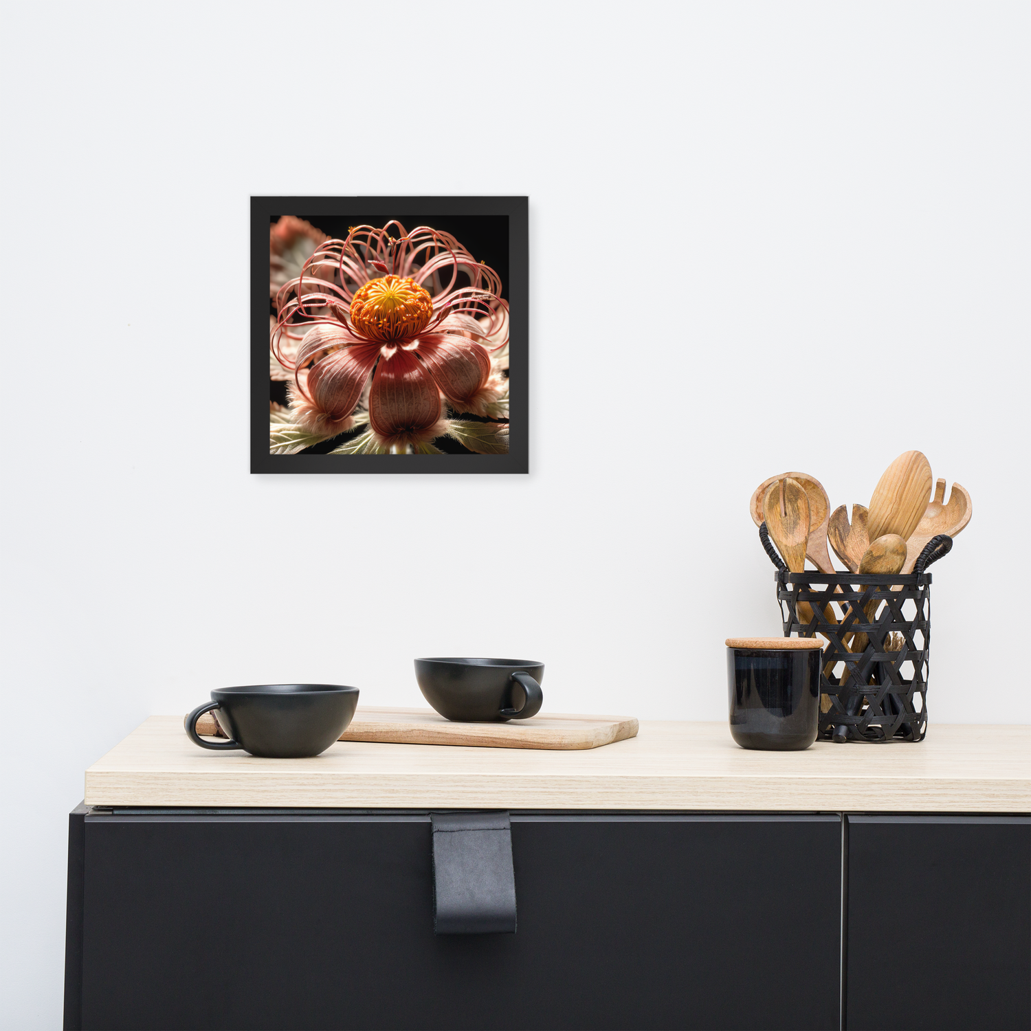 Framed Wall Art - Prairie Smoke Flower