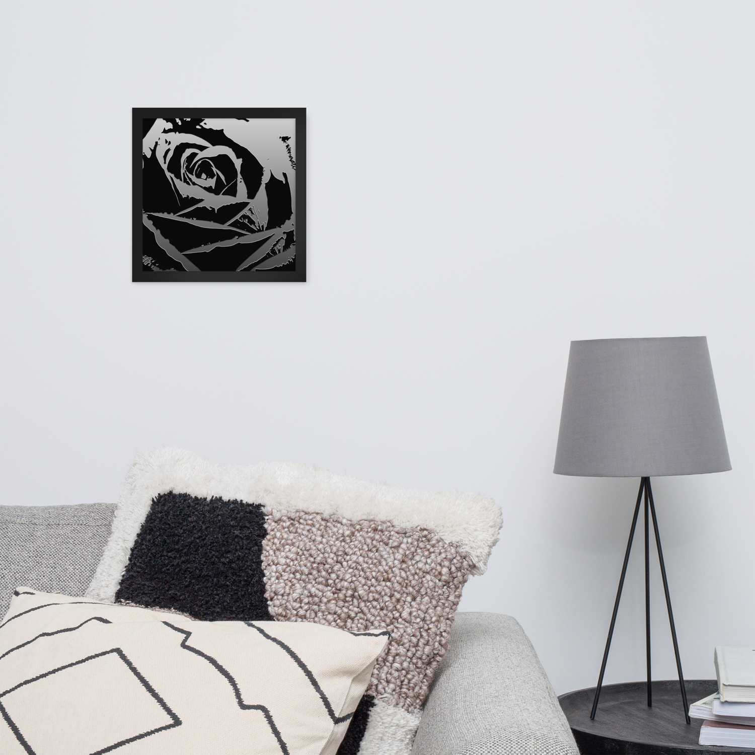 Framed Wall Art - Metallica Rose
