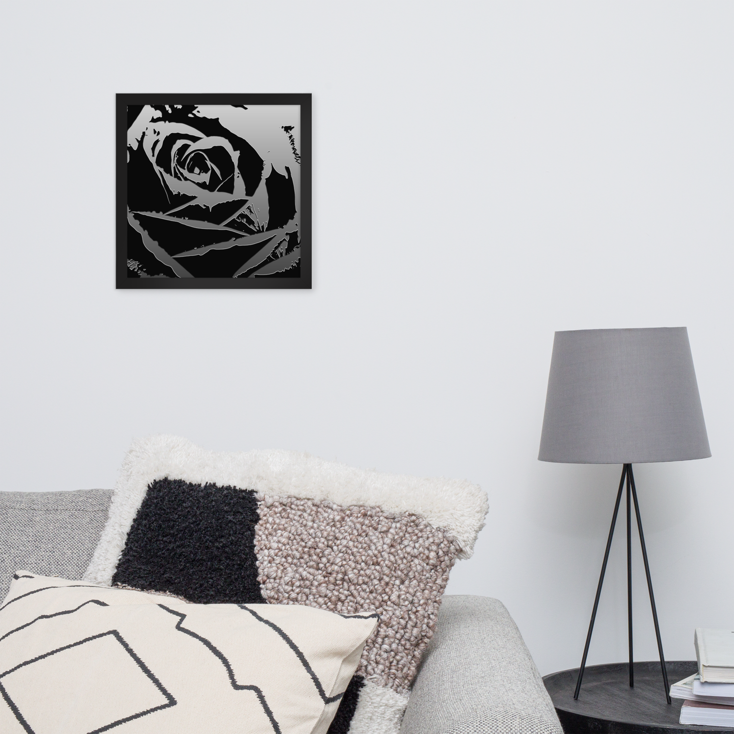 Framed Wall Art - Metallica Rose