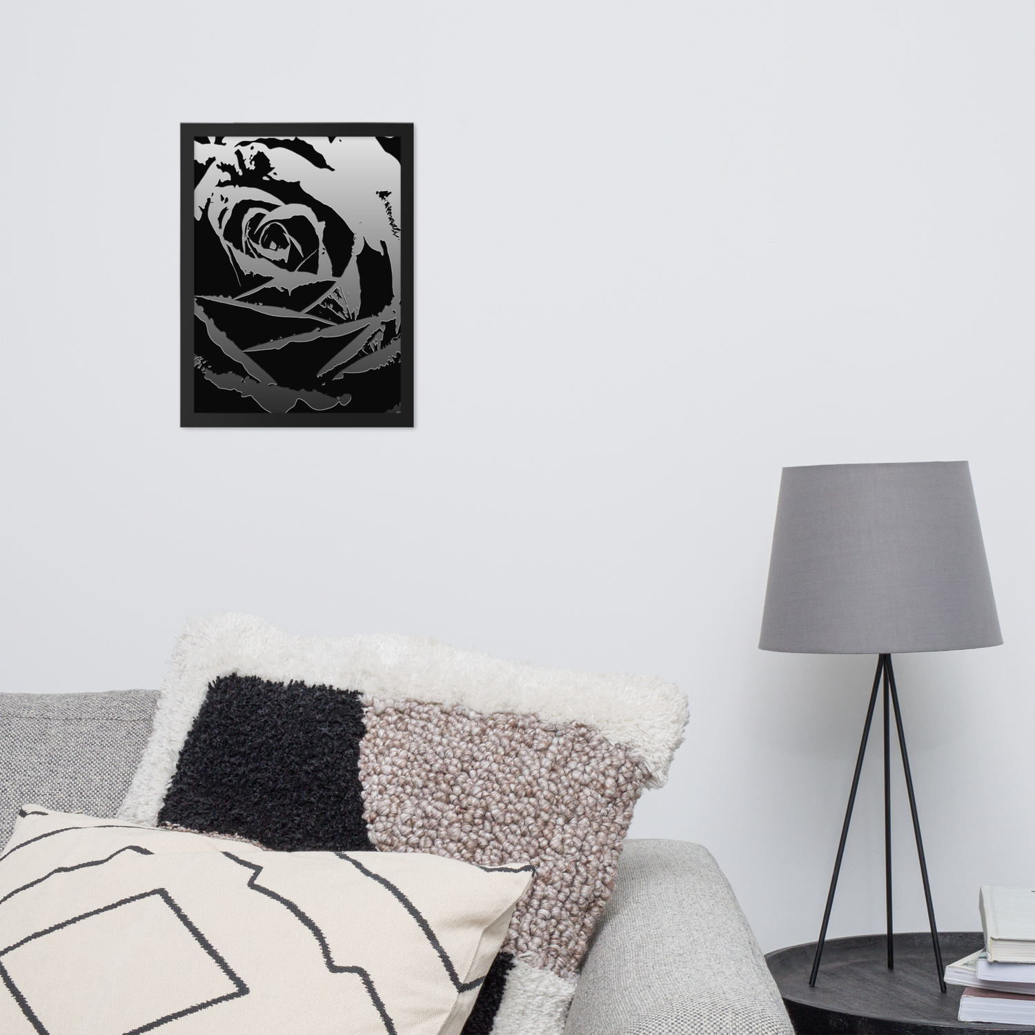Framed Wall Art - Metallica Rose