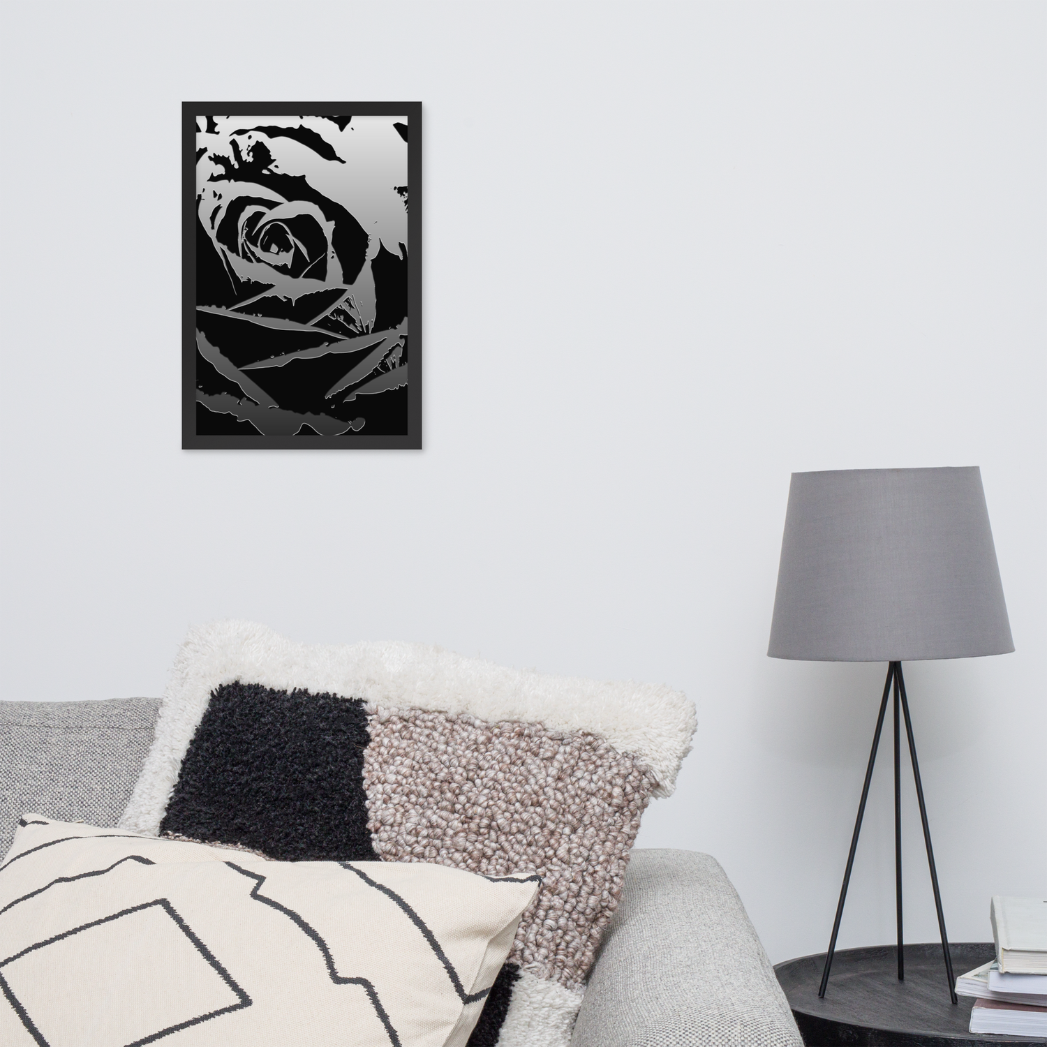 Framed Wall Art - Metallica Rose