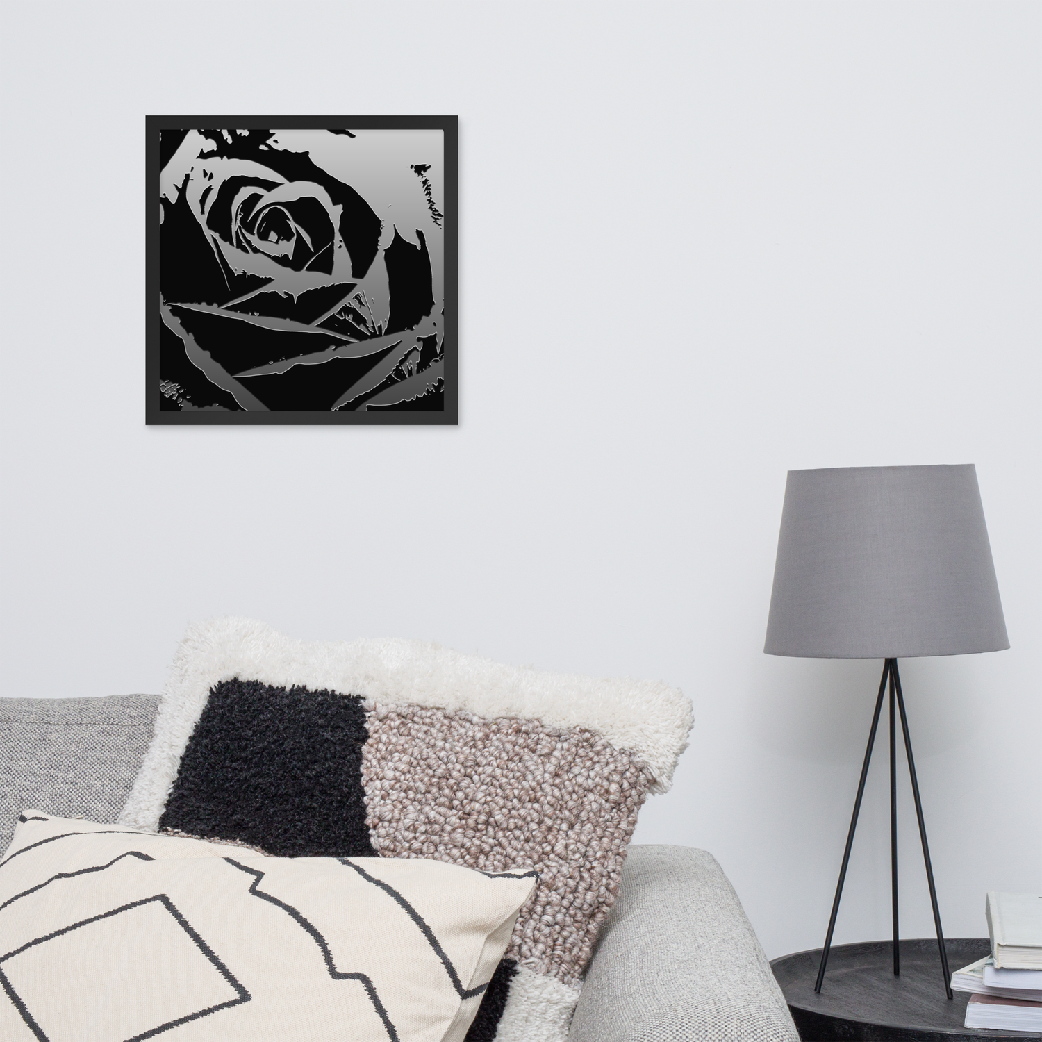Framed Wall Art - Metallica Rose