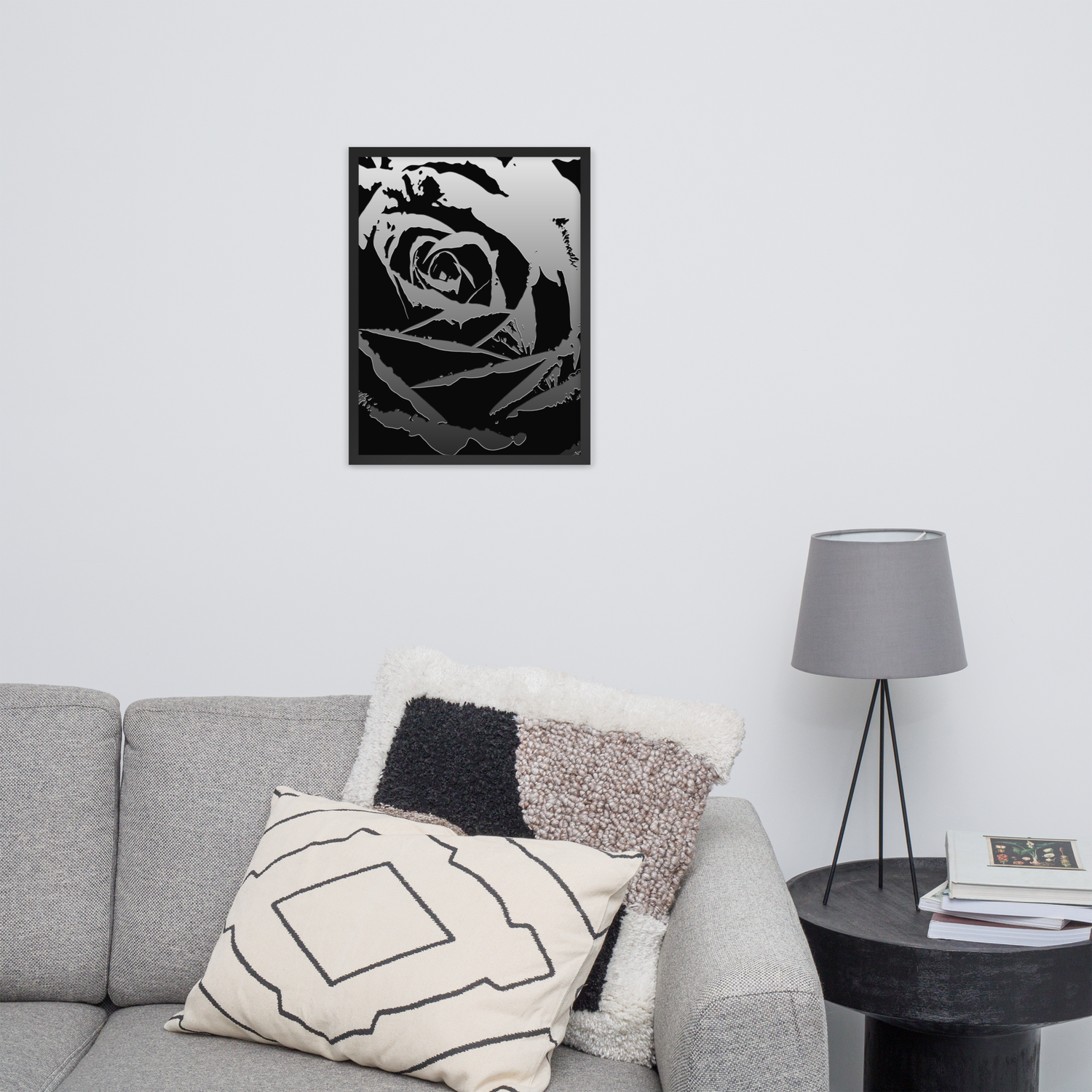 Framed Wall Art - Metallica Rose