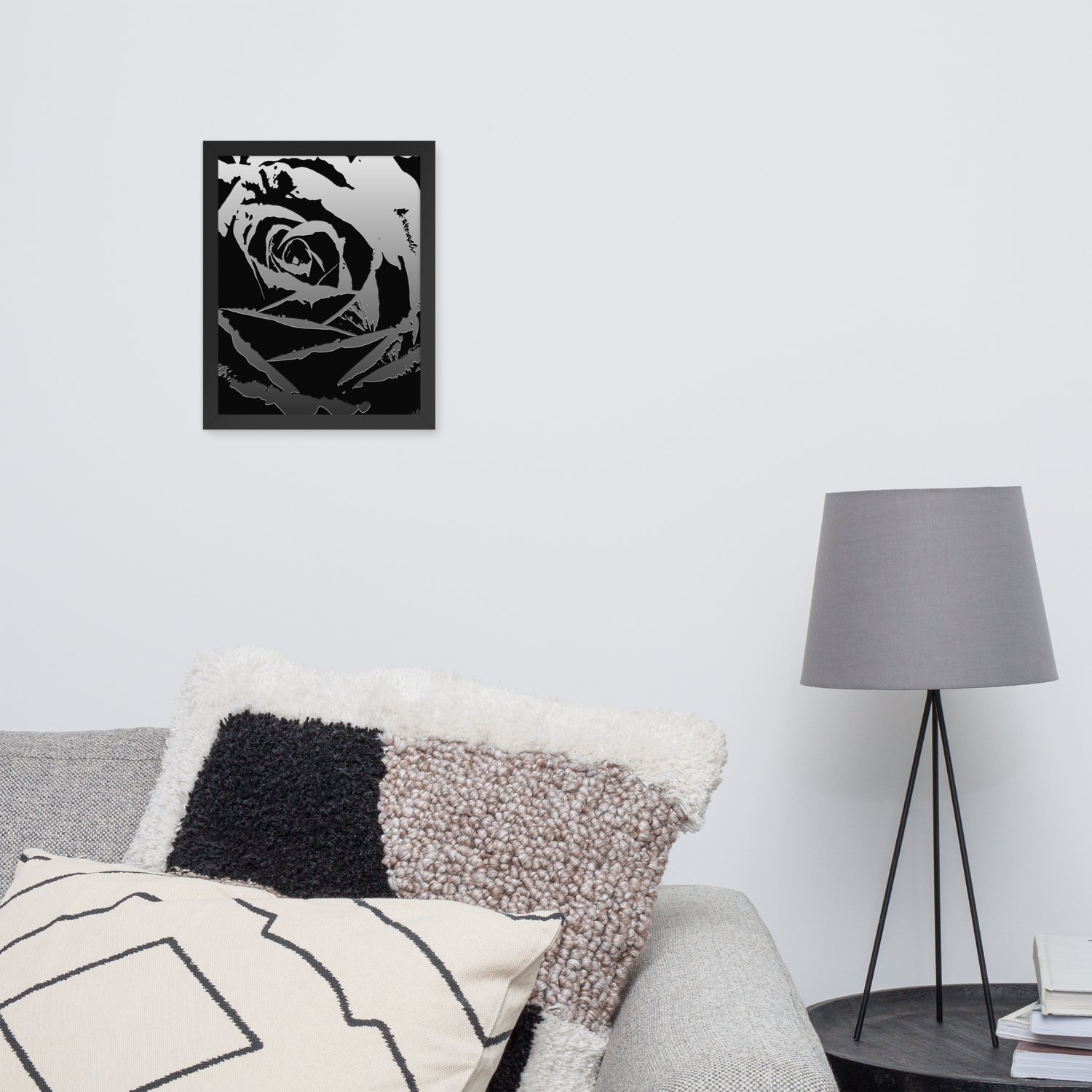 Framed Wall Art - Metallica Rose