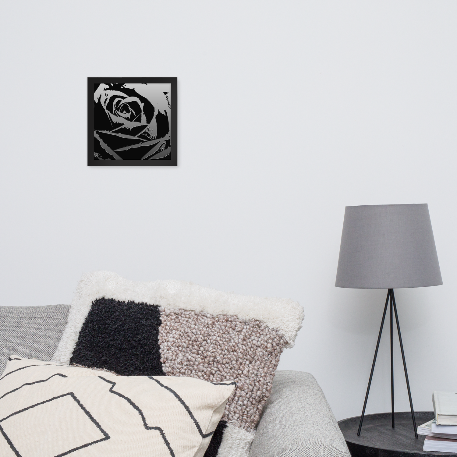 Framed Wall Art - Metallica Rose