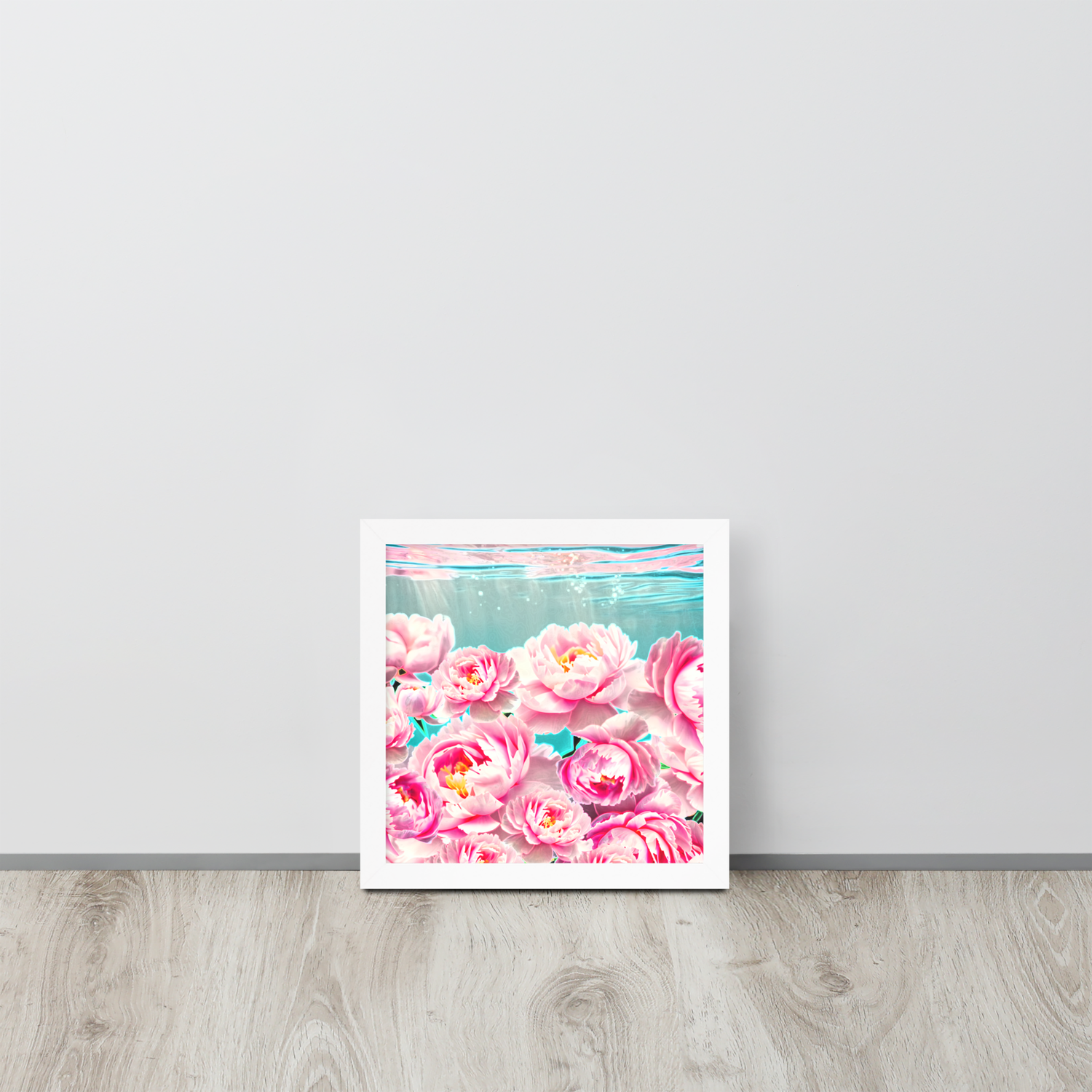Framed Wall Art - Peonies Drowning