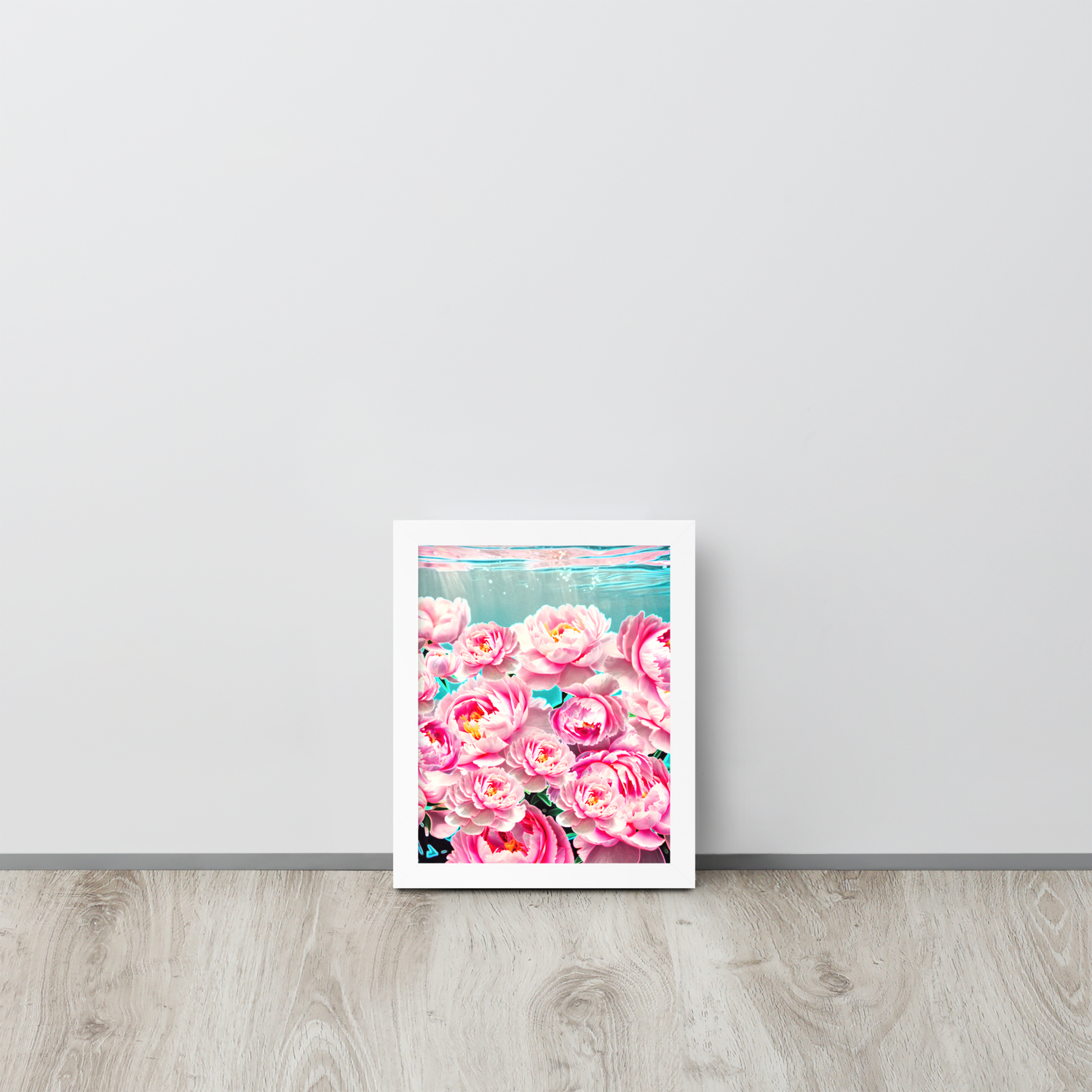 Framed Wall Art - Peonies Drowning