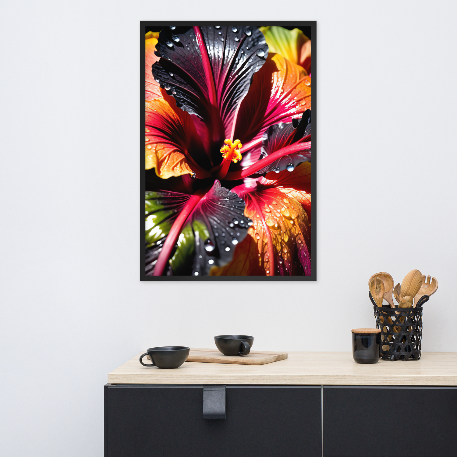 Framed Wall Art - Hibiscus Tropics