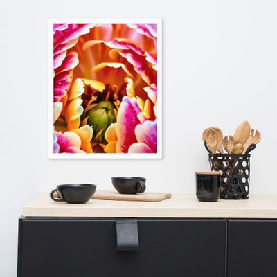 Framed Wall Art - Poised Peonies