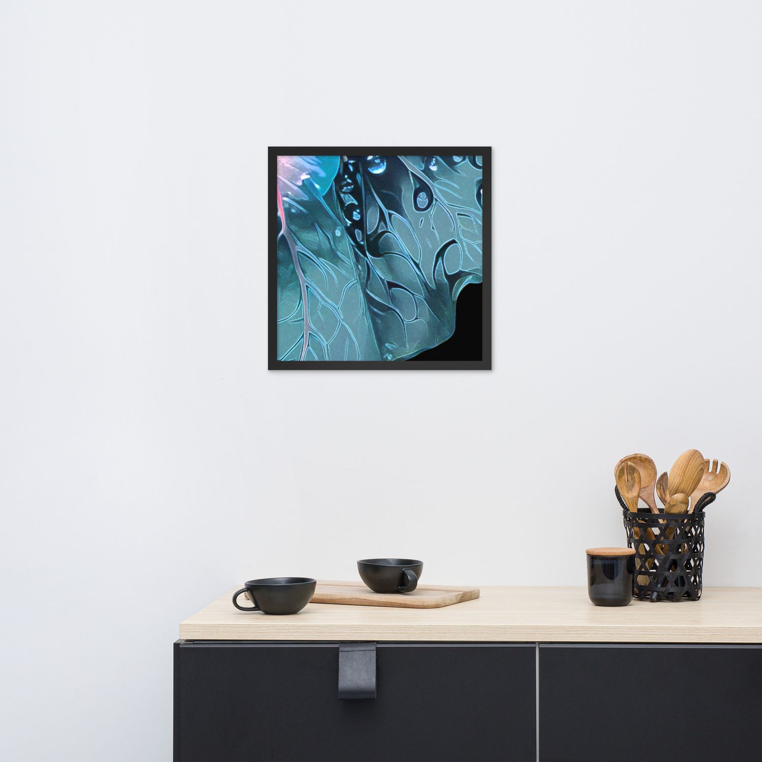 Framed Wall Art - Neon Hibiscus