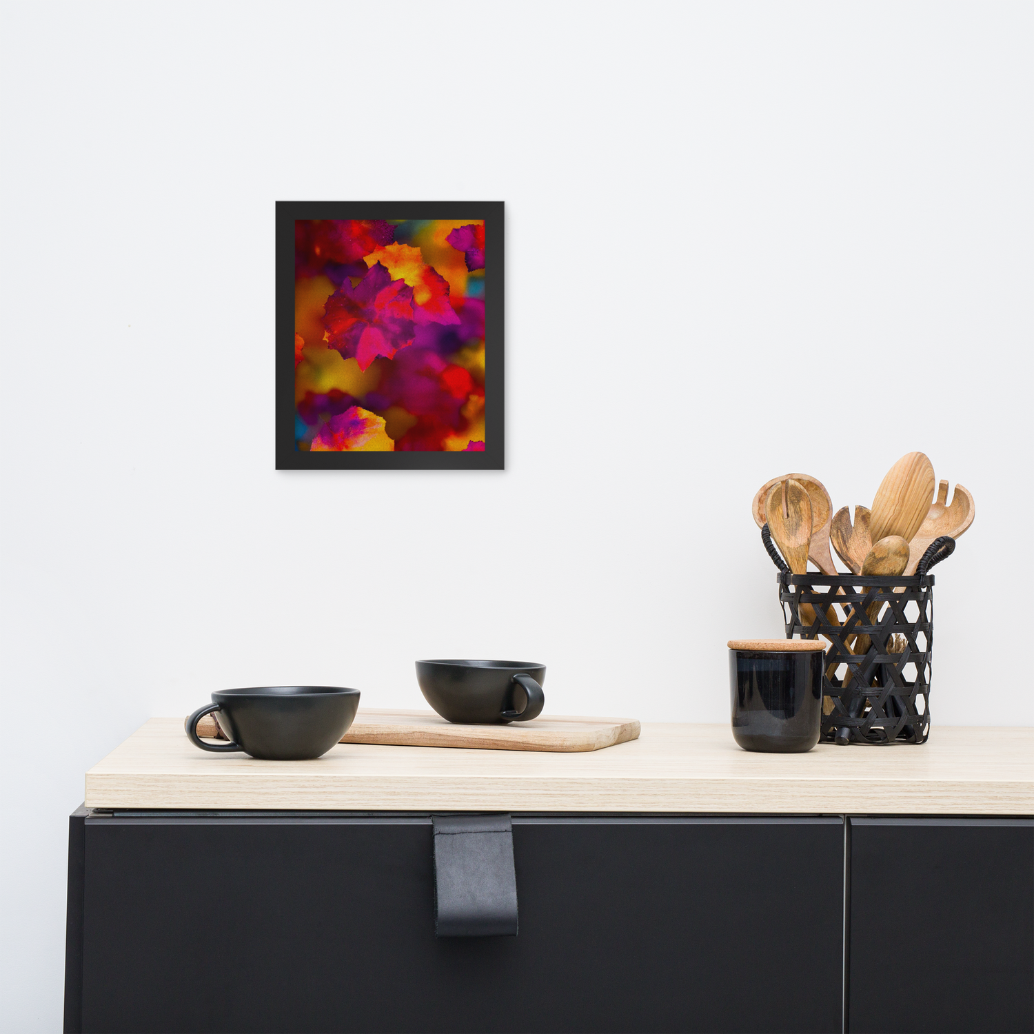 Framed Wall Art - Botanical Floral - Fall Colors Frenzy