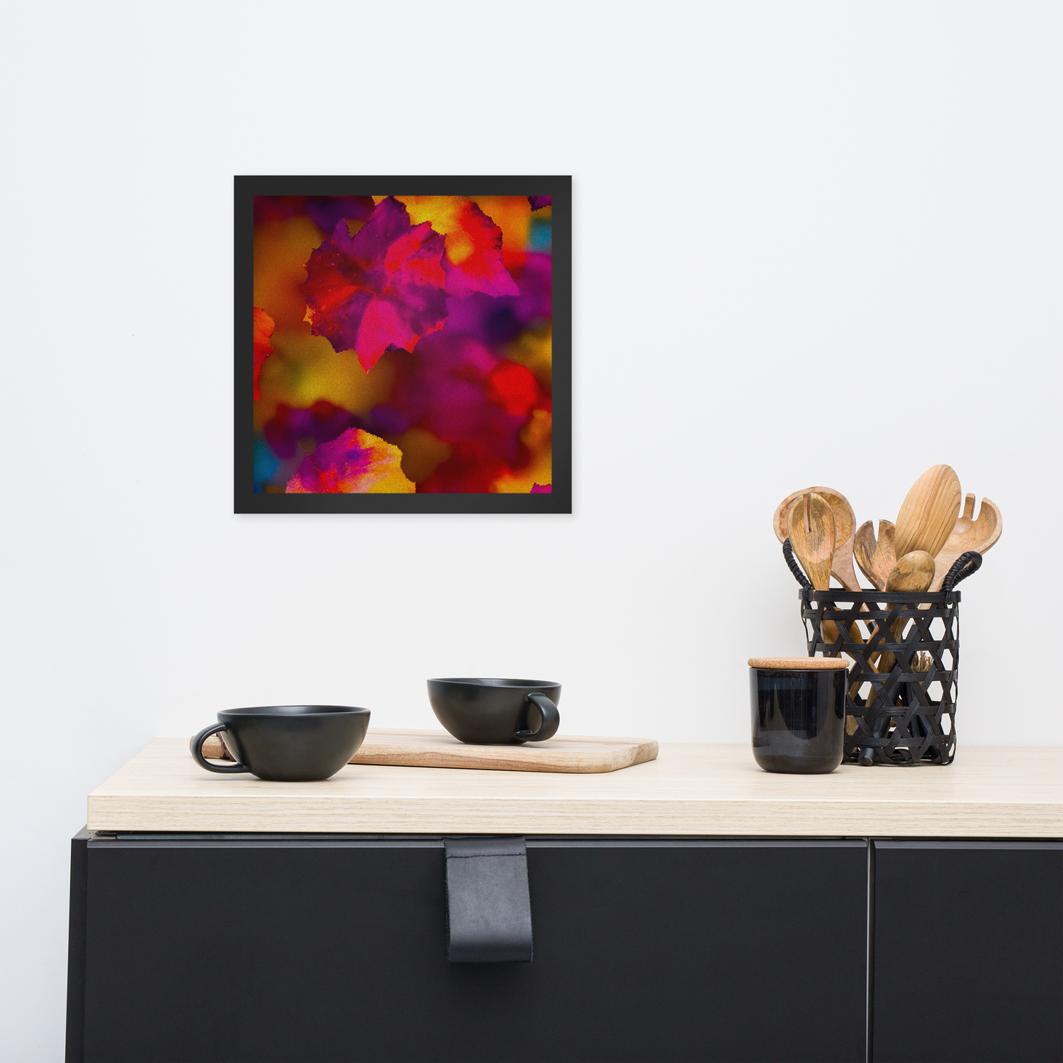 Framed Wall Art - Botanical Floral - Fall Colors Frenzy