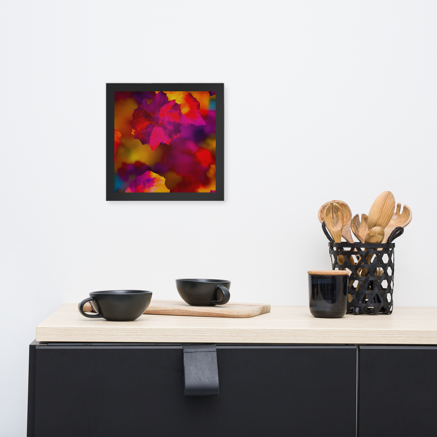Framed Wall Art - Botanical Floral - Fall Colors Frenzy