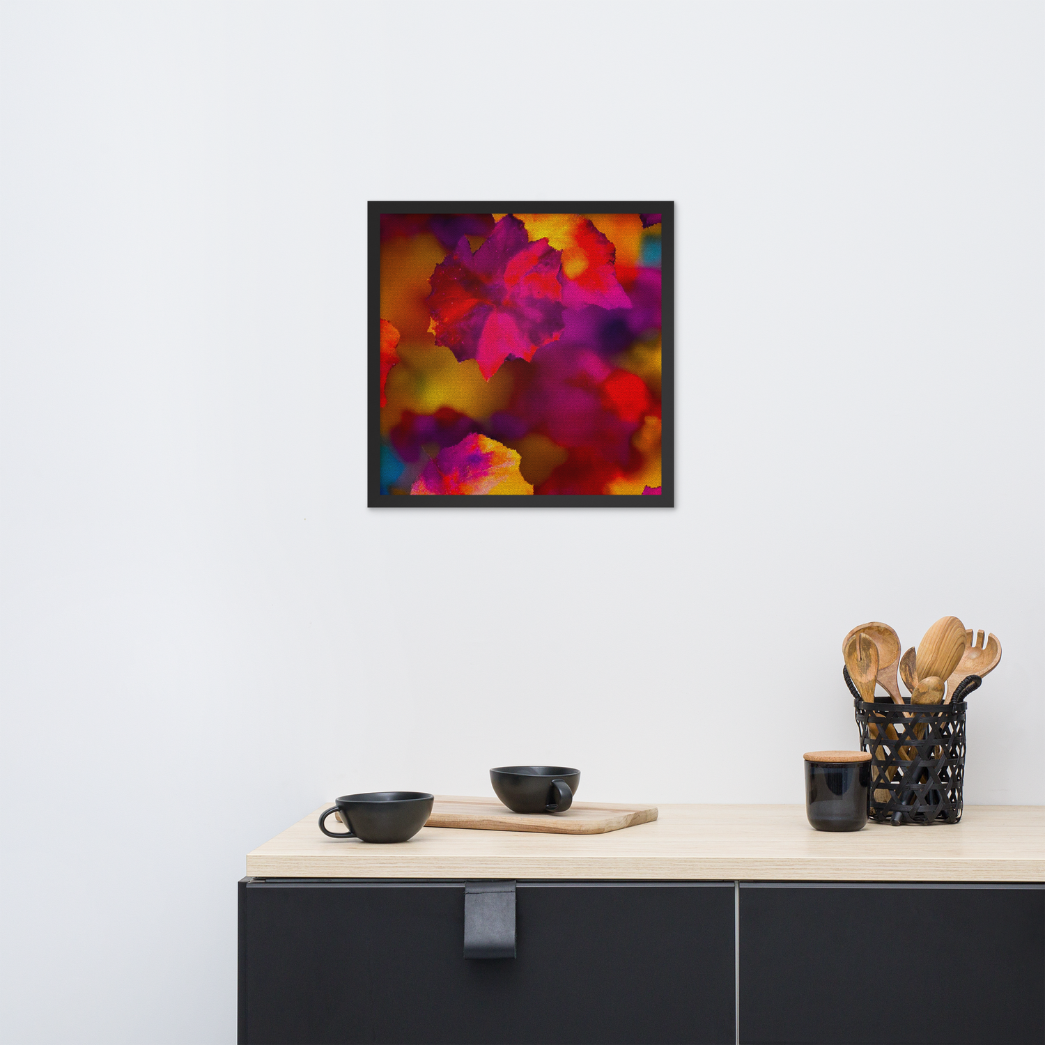 Framed Wall Art - Botanical Floral - Fall Colors Frenzy