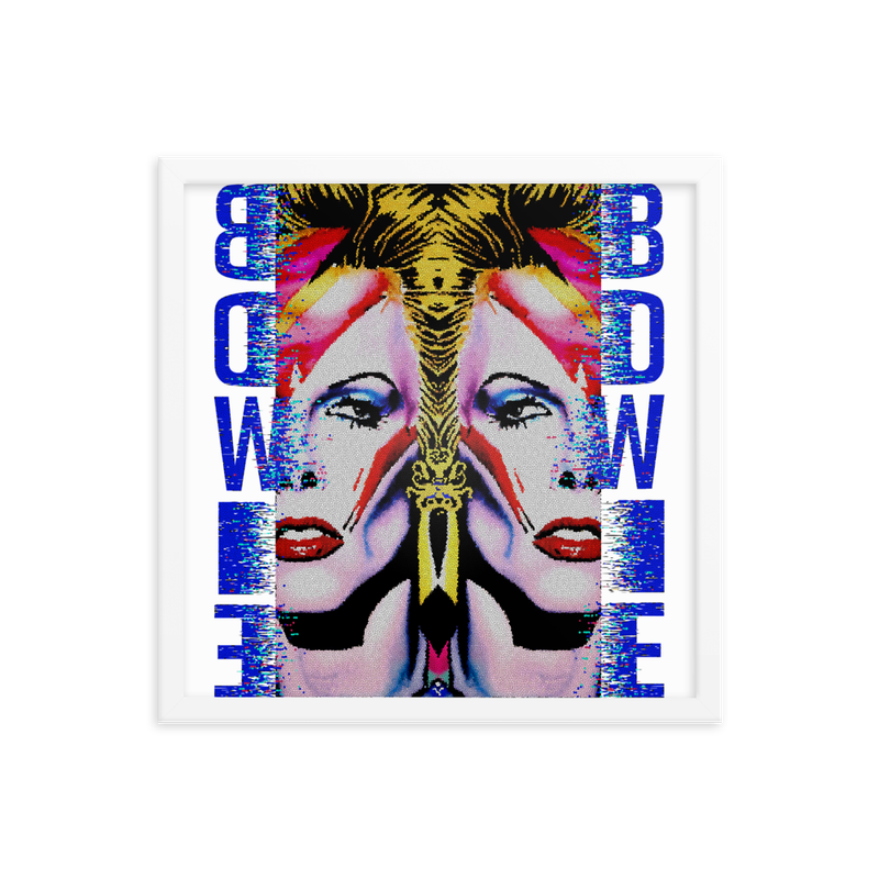 Framed Wall Art - Bow Down To Bowie