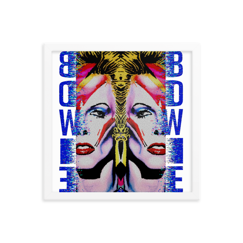 Framed Wall Art - Bow Down To Bowie
