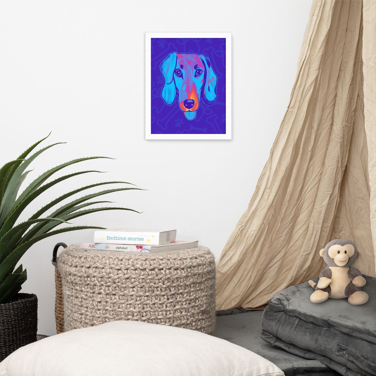 Framed Wall Art - Dachshund Licks &amp; Kisses