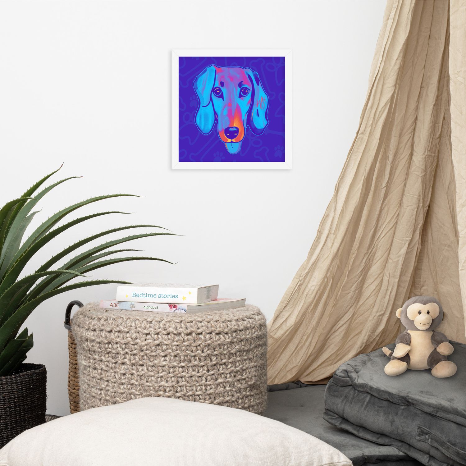 Framed Wall Art - Dachshund Licks &amp; Kisses