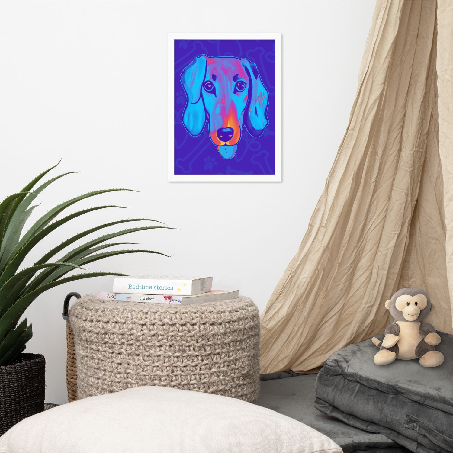 Framed Wall Art - Dachshund Licks &amp; Kisses