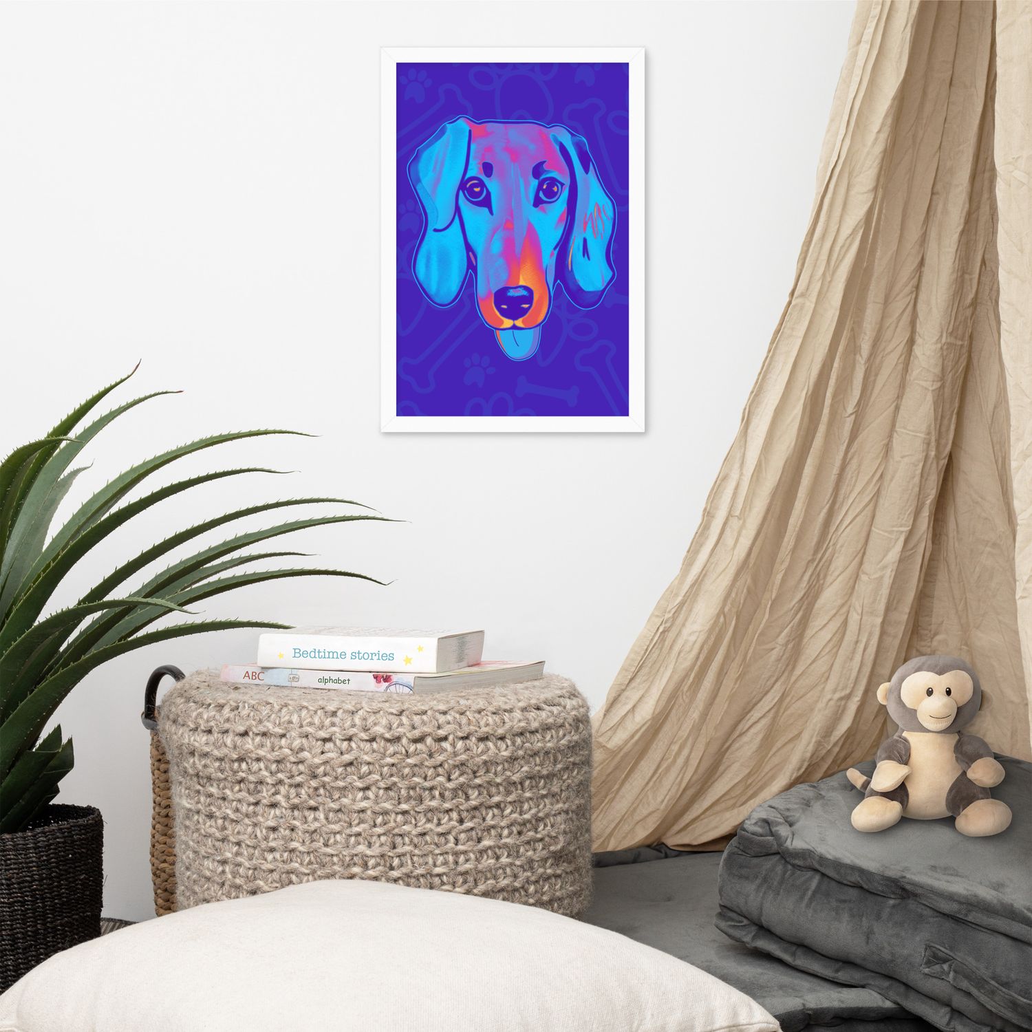 Framed Wall Art - Dachshund Licks &amp; Kisses