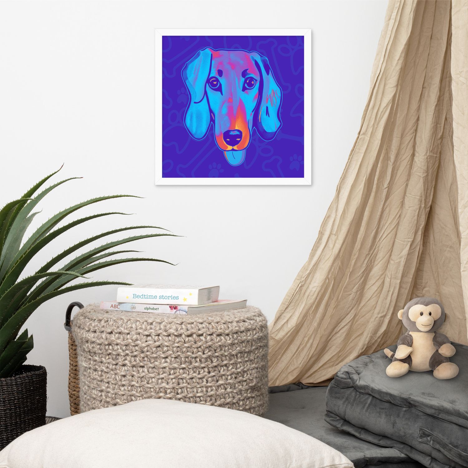 Framed Wall Art - Dachshund Licks &amp; Kisses