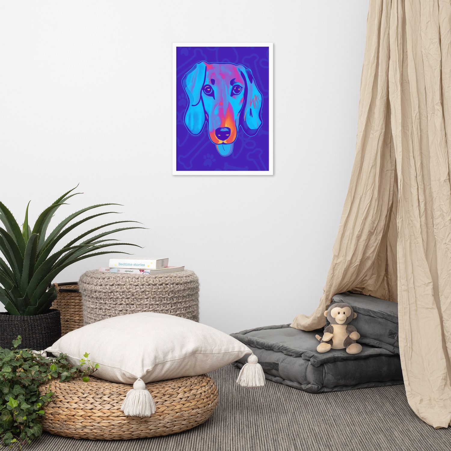 Framed Wall Art - Dachshund Licks &amp; Kisses