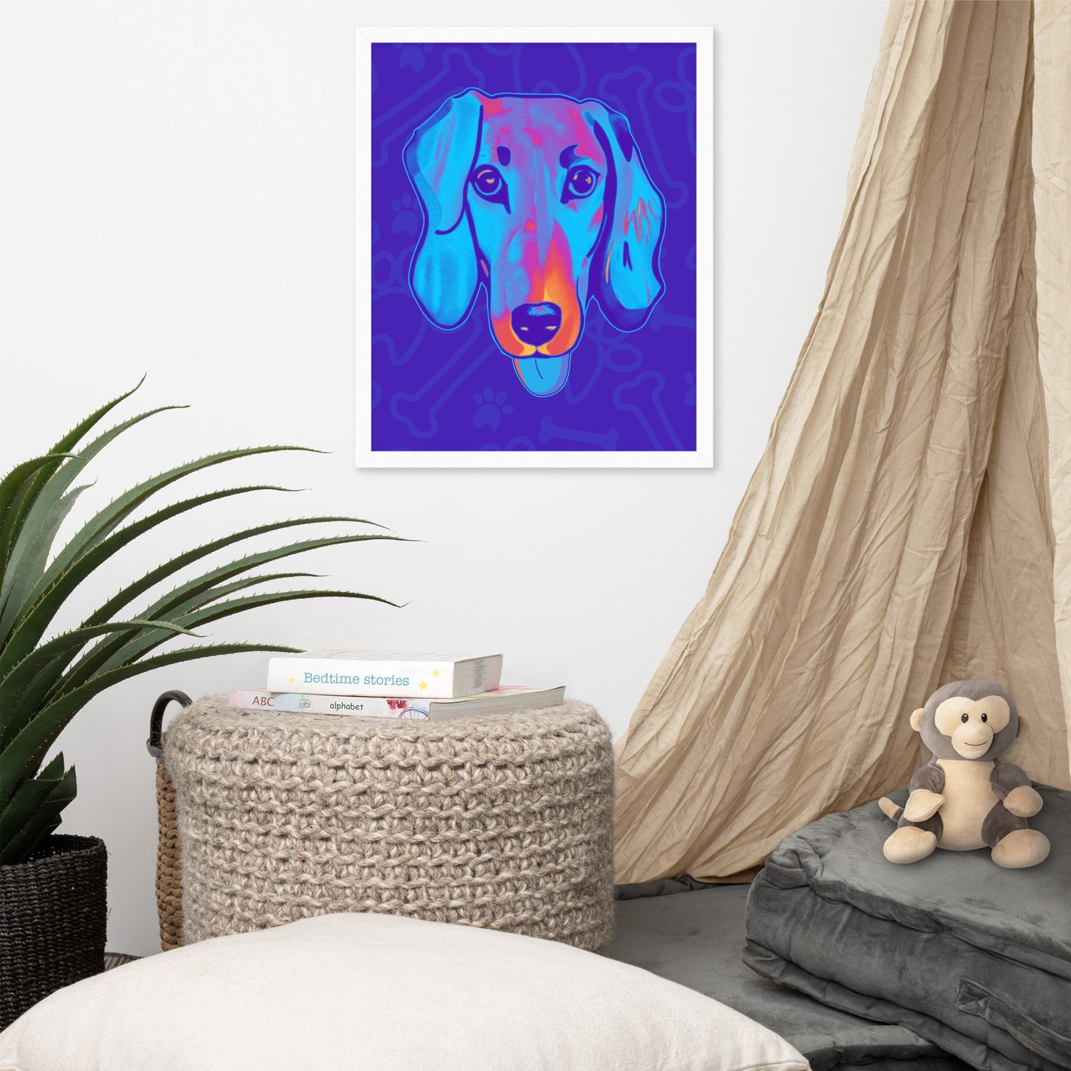 Framed Wall Art - Dachshund Licks &amp; Kisses