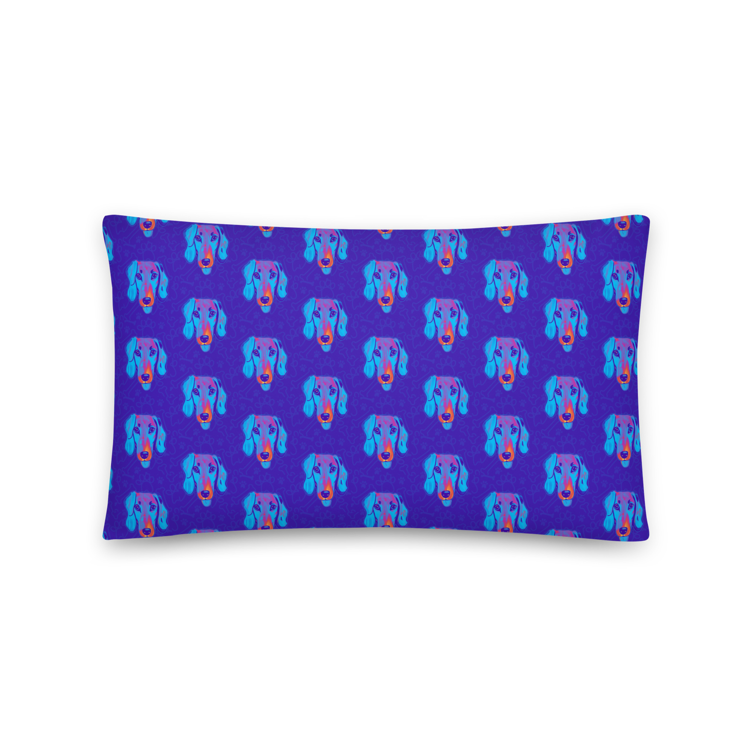 Throw Pillow (case only) - Dachshund Licks &amp; Kisses
