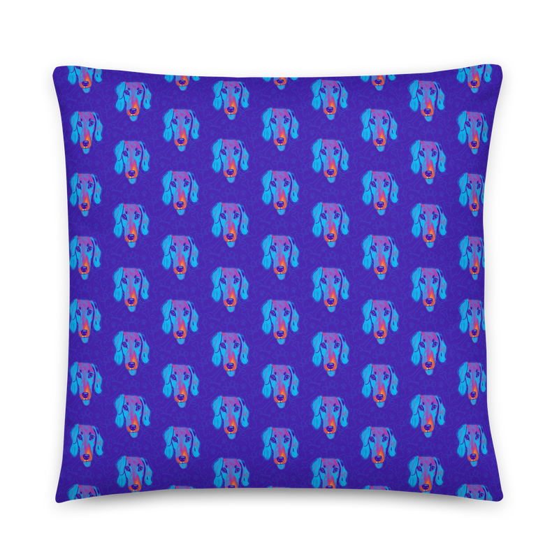 Throw Pillow (case only) - Dachshund Licks &amp; Kisses