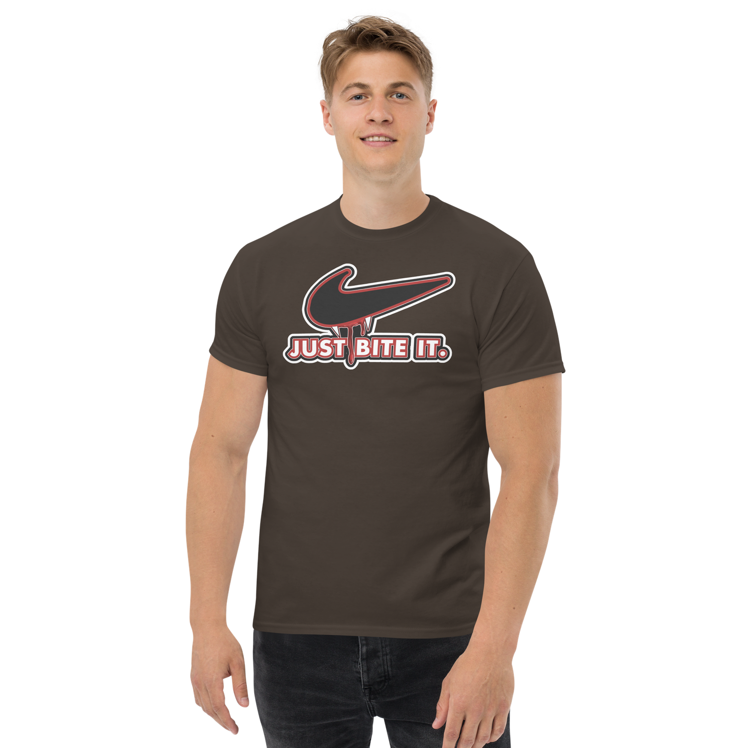 Unisex classic tee - Halloween - Just Bite It - Vampire Swoosh