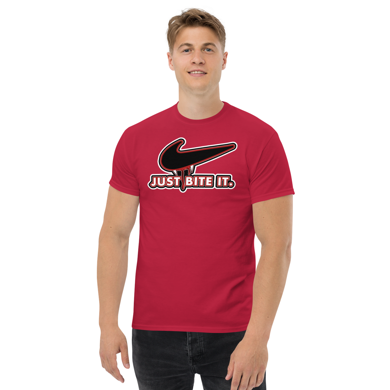 Unisex classic tee - Halloween - Just Bite It - Vampire Swoosh